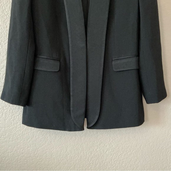 Alice + Olivia Jace Shawl Collar Oversized Fitted Blazer Size XS Black - Picture 3 of 14